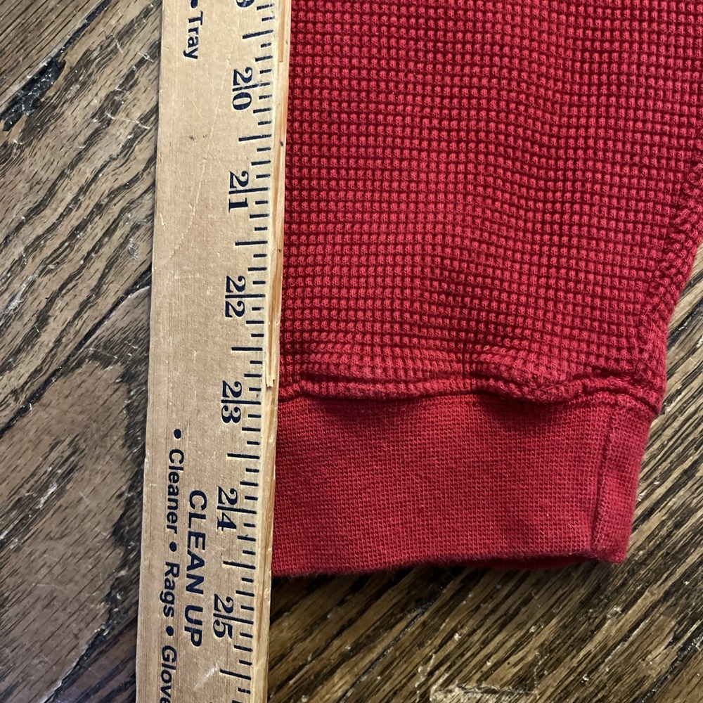 EDDIE‎ BAUER Men's Vintage  THERMAL Crew Neck Pullover XL/XG Waffle Shirt Henley - Picture 10 of 10
